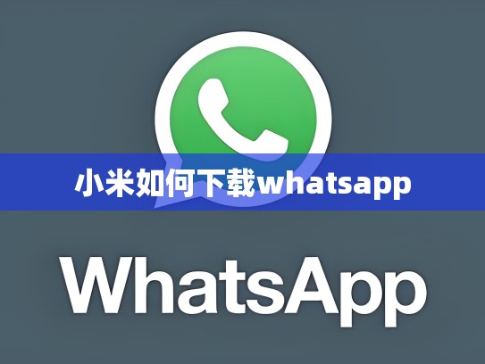 小米如何下载whatsapp