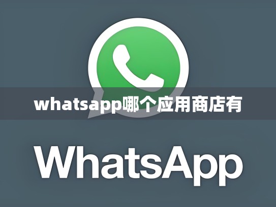 whatsapp哪个应用商店有