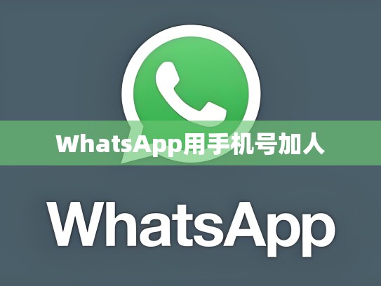 WhatsApp用手机号加人