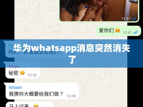 华为whatsapp消息突然消失了
