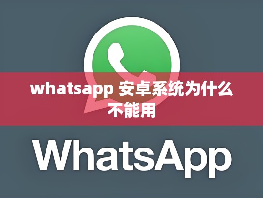 whatsapp 安卓系统为什么不能用