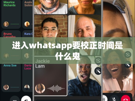 进入whatsapp要校正时间是什么鬼
