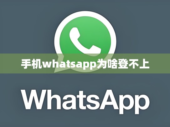 手机whatsapp为啥登不上