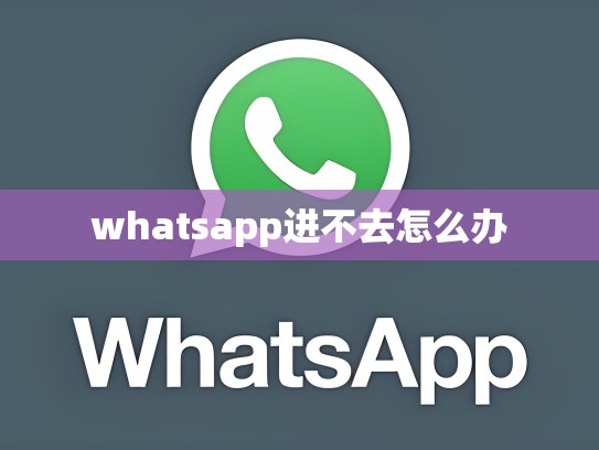 whatsapp进不去怎么办