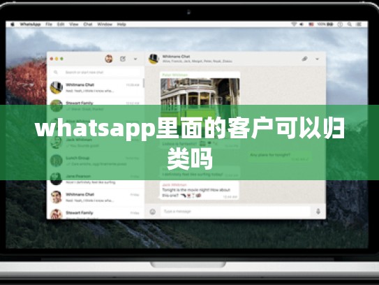 whatsapp里面的客户可以归类吗