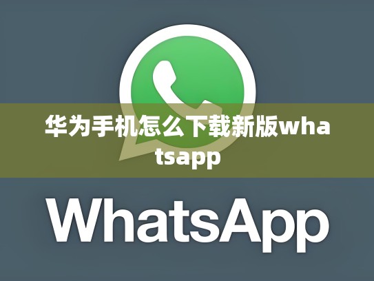 华为手机怎么下载新版whatsapp