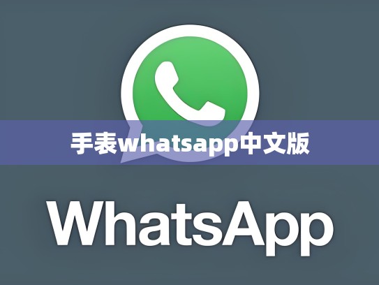 手表whatsapp中文版
