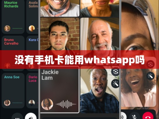 没有手机卡能用whatsapp吗