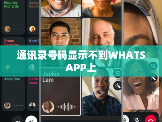 通讯录号码显示不到WHATSAPP上