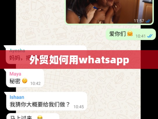外贸如何用whatsapp