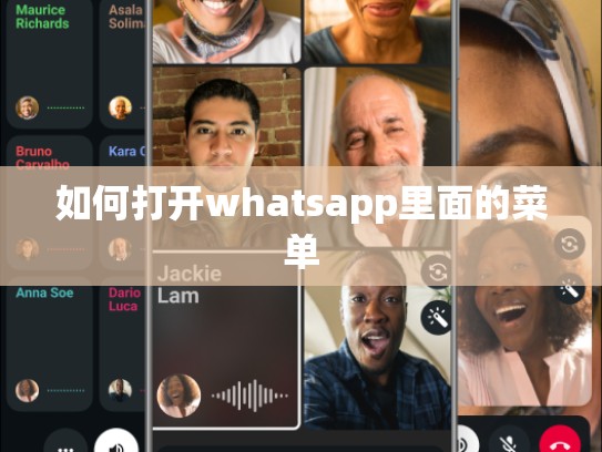 如何打开whatsapp里面的菜单