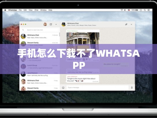 手机怎么下载不了WHATSAPP