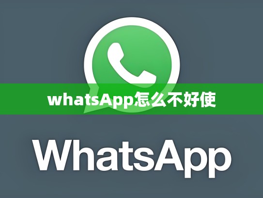 whatsApp怎么不好使