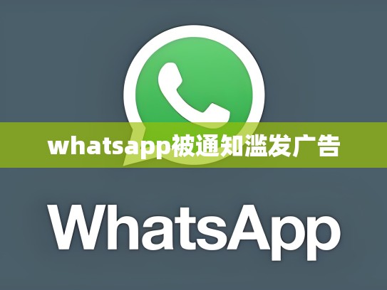 whatsapp被通知滥发广告