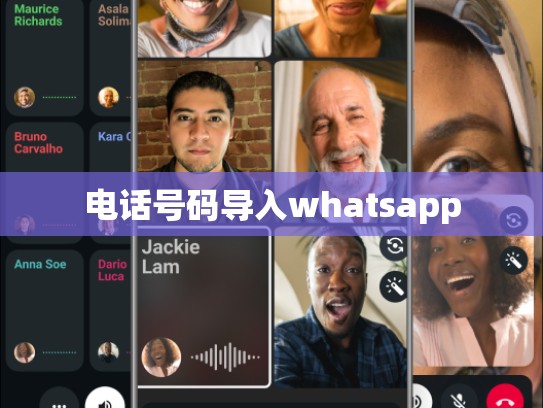 电话号码导入whatsapp