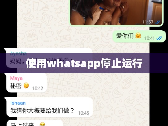 使用whatsapp停止运行