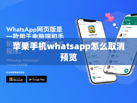 苹果手机whatsapp怎么取消预览
