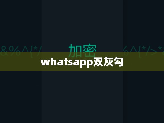 whatsapp双灰勾