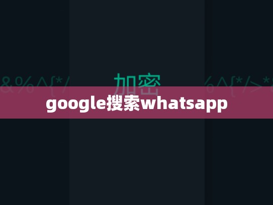 google搜索whatsapp