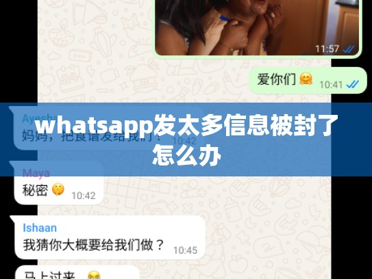 whatsapp发太多信息被封了怎么办