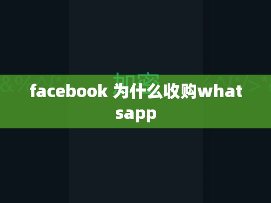 facebook 为什么收购whatsapp