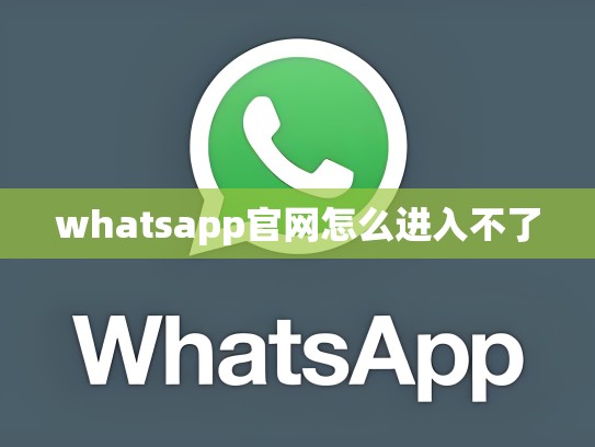 whatsapp官网怎么进入不了