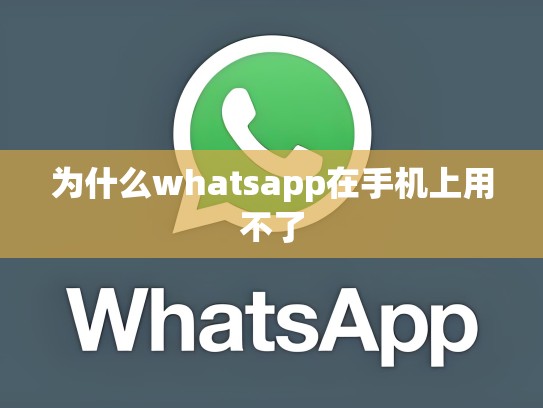 为什么whatsapp在手机上用不了