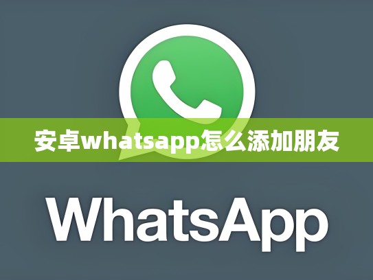 安卓whatsapp怎么添加朋友