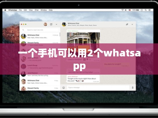 一个手机可以用2个whatsapp