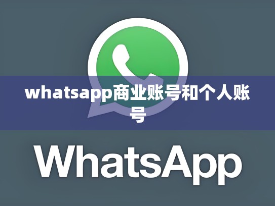 whatsapp商业账号和个人账号