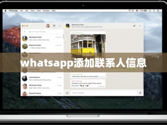 whatsapp添加联系人信息