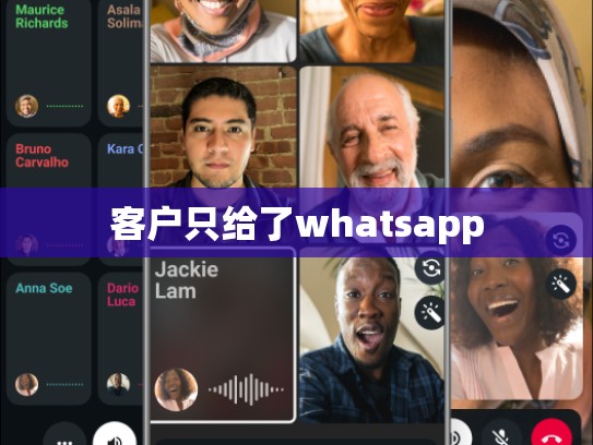 客户只给了whatsapp