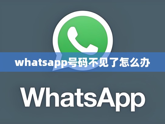 whatsapp号码不见了怎么办