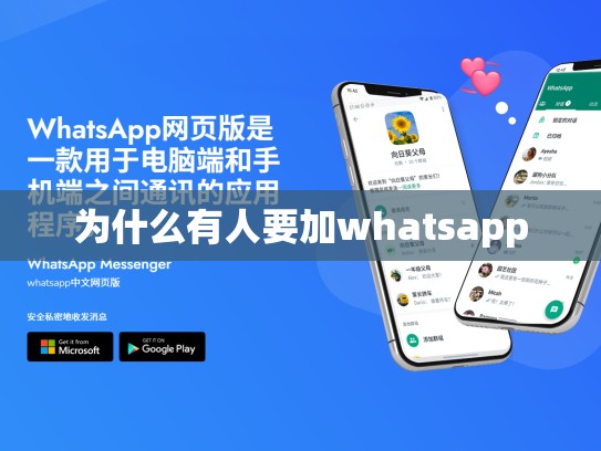 为什么有人要加whatsapp
