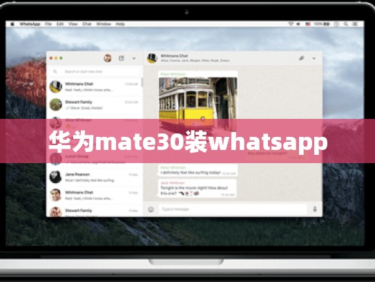 华为mate30装whatsapp