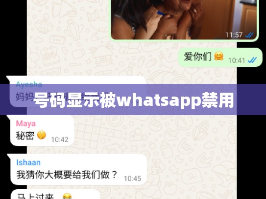 号码显示被whatsapp禁用