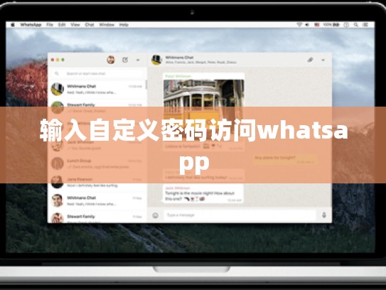 输入自定义密码访问whatsapp