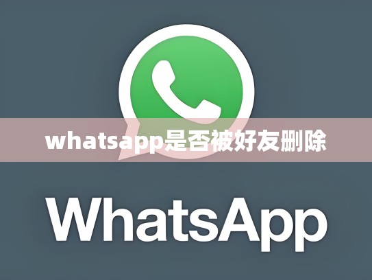 whatsapp是否被好友删除