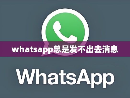 whatsapp总是发不出去消息