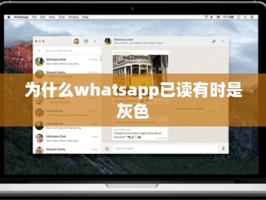 为什么whatsapp已读有时是灰色