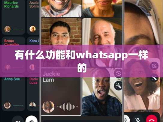 有什么功能和whatsapp一样的