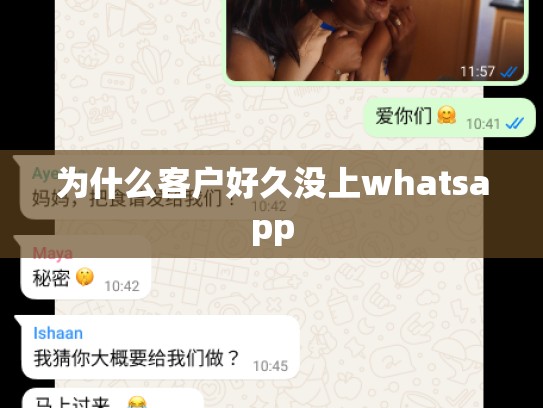 为什么客户好久没上whatsapp