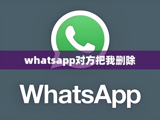 whatsapp对方把我删除