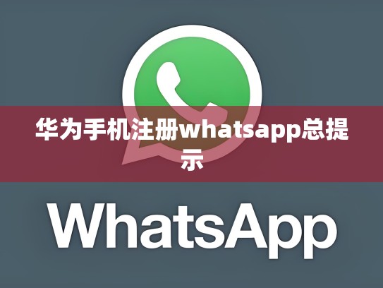 华为手机注册whatsapp总提示
