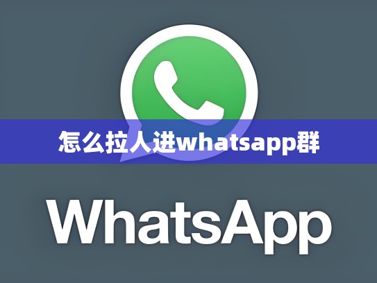 怎么拉人进whatsapp群