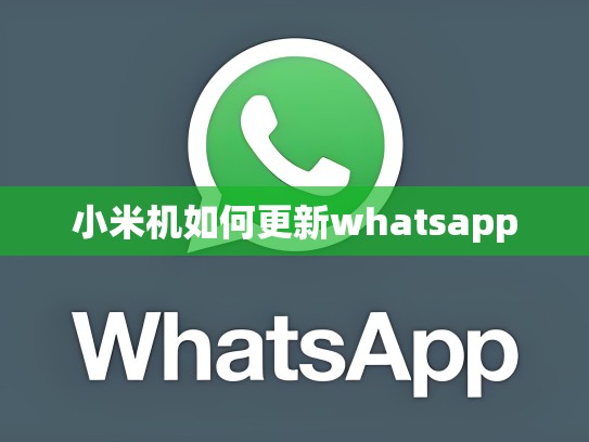 小米机如何更新whatsapp