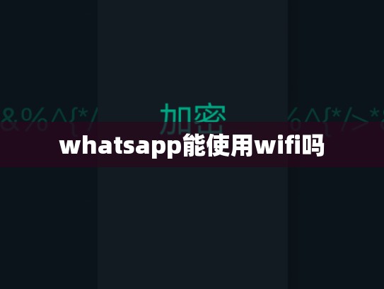 whatsapp能使用wifi吗