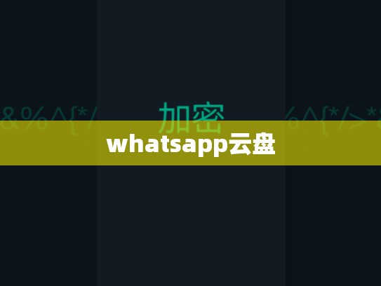 whatsapp云盘