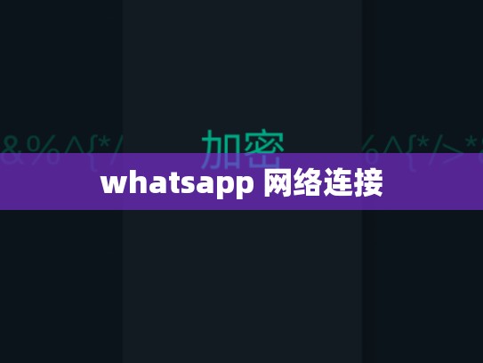 whatsapp 网络连接