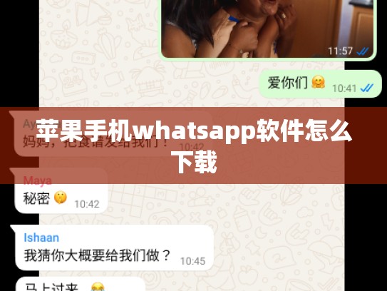 苹果手机whatsapp软件怎么下载